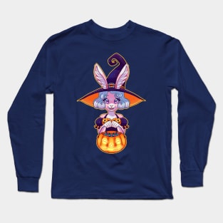 Stella bunny girl with witch costume anime chibi furry Long Sleeve T-Shirt